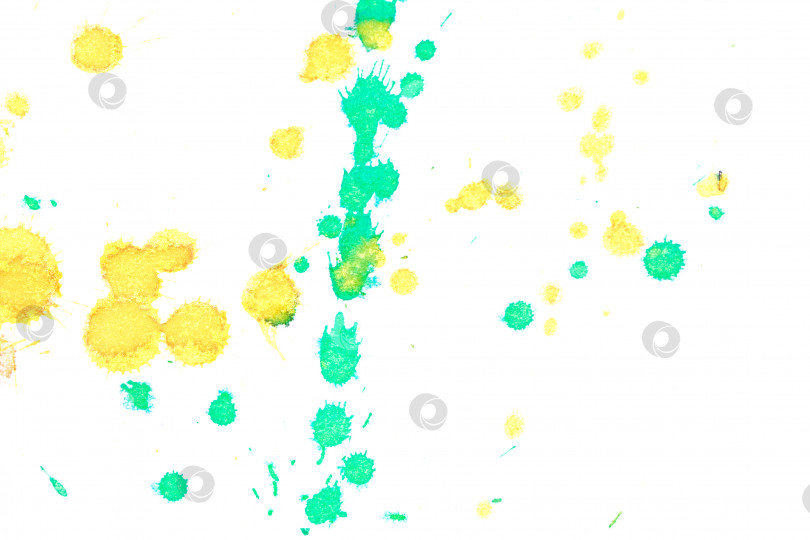 Скачать Абстрактный всплеск желто-зеленых чернил фотосток Ozero