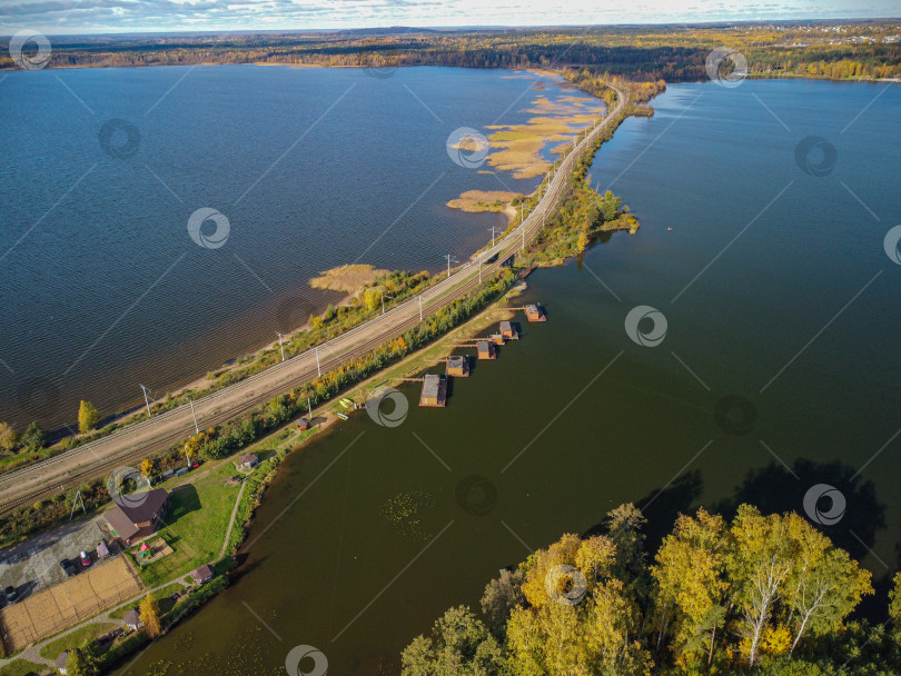 Скачать Кавголовская коса, вид сверху. фотосток Ozero