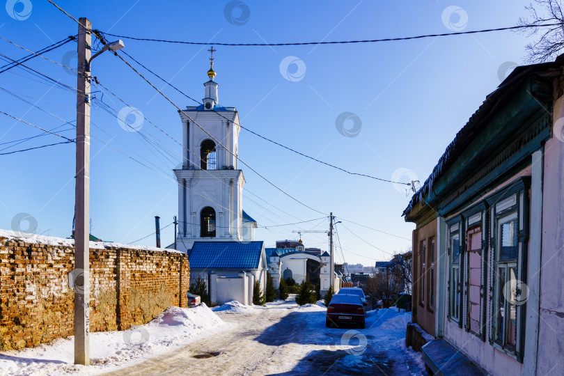 Скачать Переулок Фабричный. Тихвино-Онуфриевская церковь. Воронеж фотосток Ozero