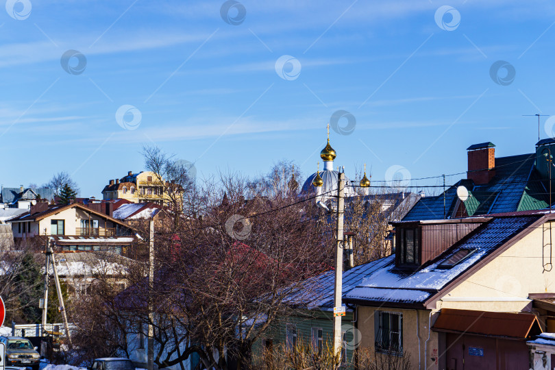 Скачать Городской пейзаж. Алексеево-Акатов монастырь. Воронеж фотосток Ozero