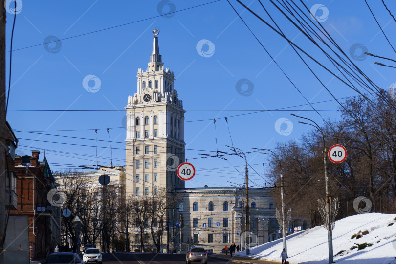 Скачать Башня здания управления ЮВЖД фотосток Ozero