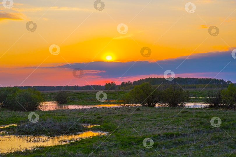 Скачать закат над озером фотосток Ozero