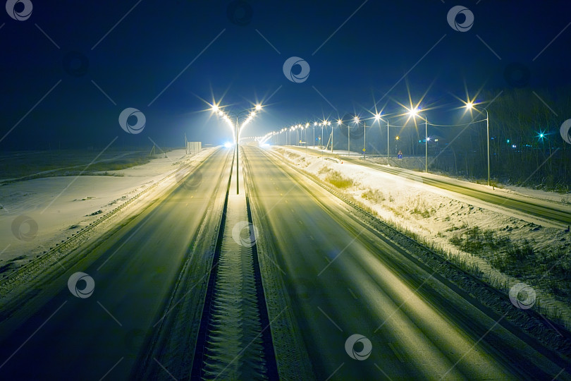Скачать зимнее шоссе фотосток Ozero