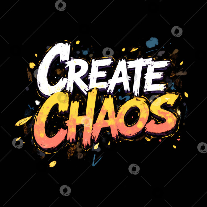 Скачать Изображение представляет собой афишу мероприятия creative chaos, посвященного творческому хаосу фотосток Ozero