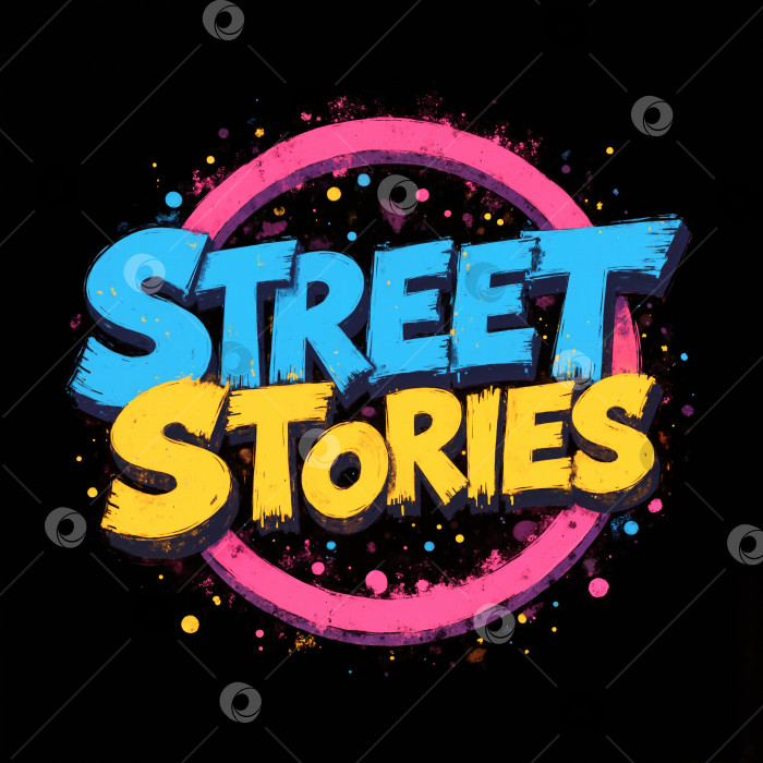 Скачать Street Stories - это красочный логотип в виде круга фотосток Ozero