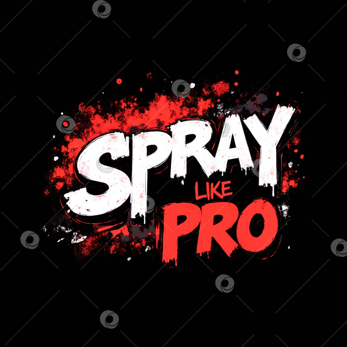 Скачать Spray like pro - это название изображения фотосток Ozero