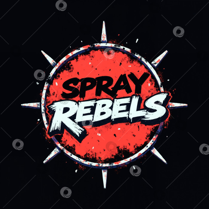 Скачать Spray Rebels - это логотип панк-рок-группы фотосток Ozero