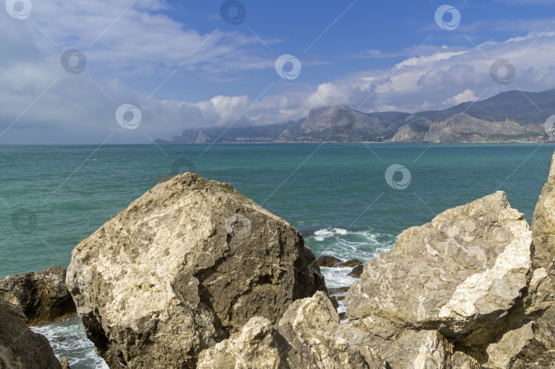 Скачать Морской пейзаж. Черноморское побережье Крыма. фотосток Ozero