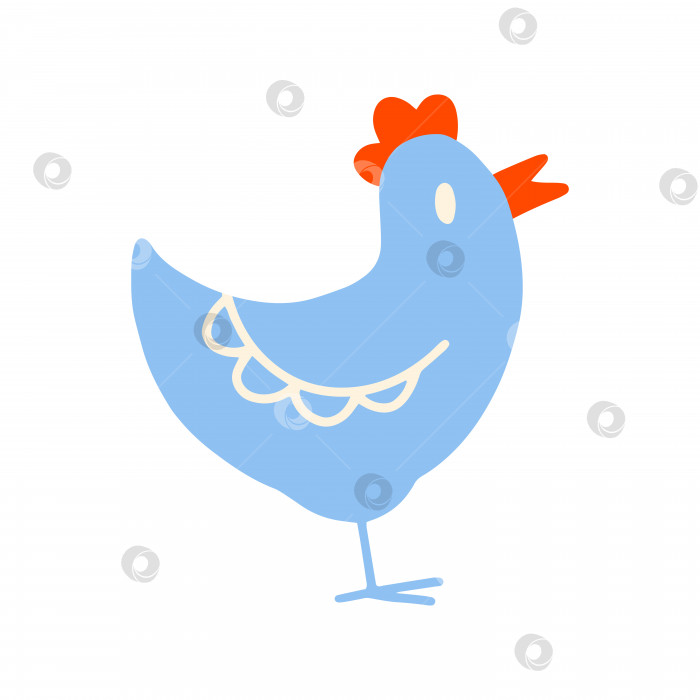 Скачать Знак цыпленка. Икона концепции здорового питания. Плоская мультяшная векторная иллюстрация, нарисованная от руки. фотосток Ozero