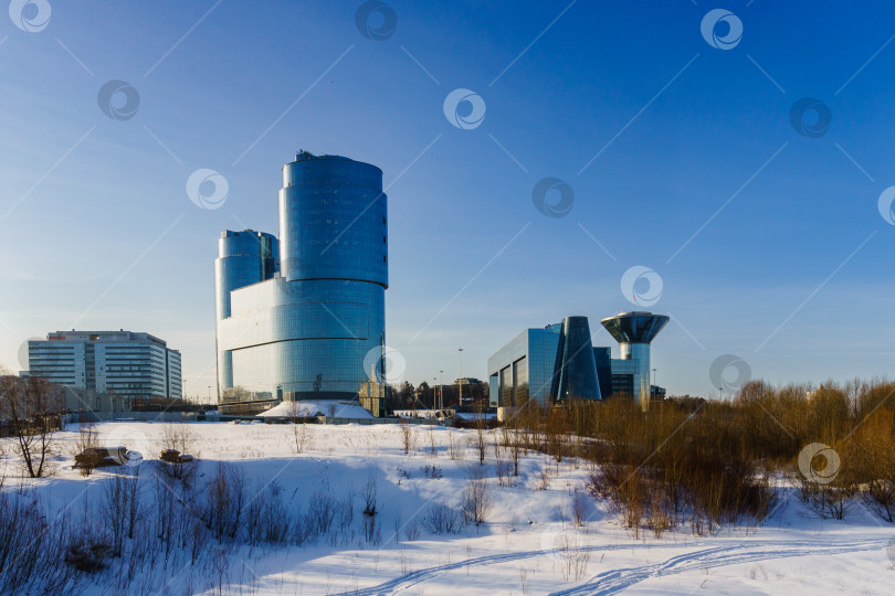 Скачать Пейзаж. Вид на Москва-реку с Павшинского моста. Красногорск фотосток Ozero