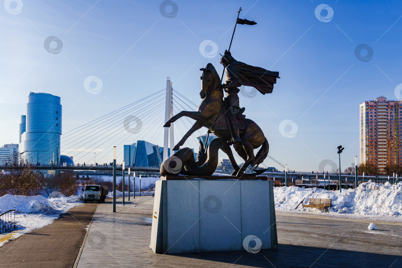 Скачать Скульптура Георгия Победоносца. Красногорск фотосток Ozero