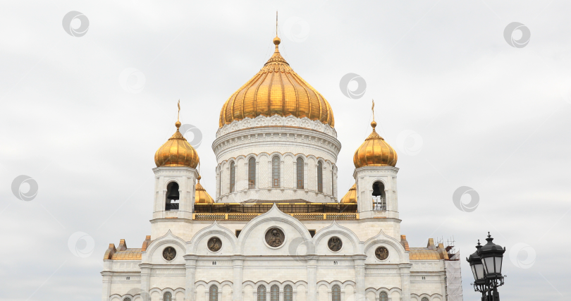 Скачать Купола храма Христа спаситтеля. Россия, Москва 2024 фотосток Ozero