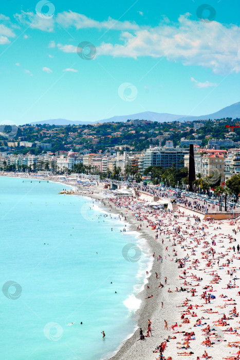 Скачать Пляж в Ницце фотосток Ozero