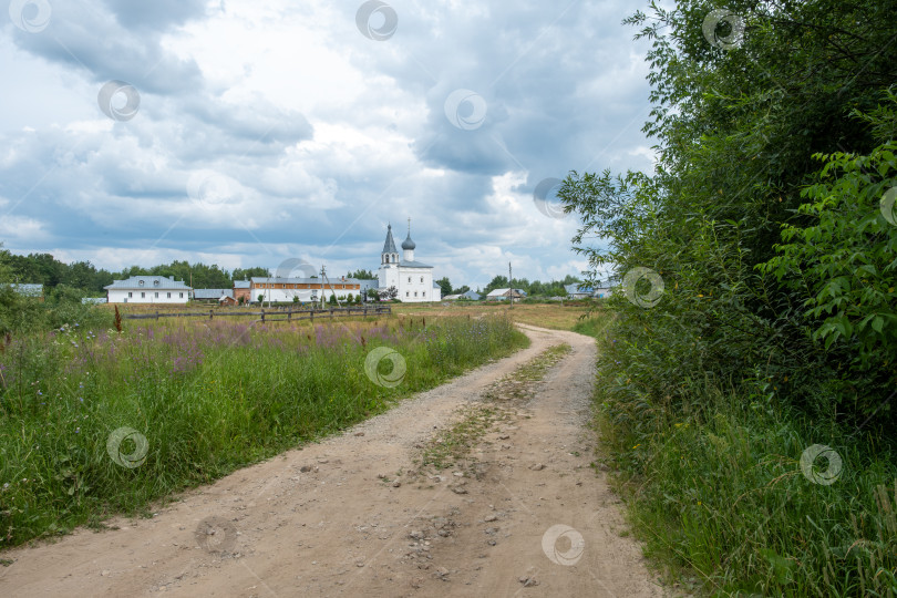 Скачать Гороховец, Владимирская область, Россия - 19.07.24. Вид на Знаменский монастырь. фотосток Ozero