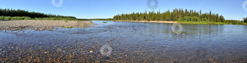 Скачать Панорама Северной реки фотосток Ozero