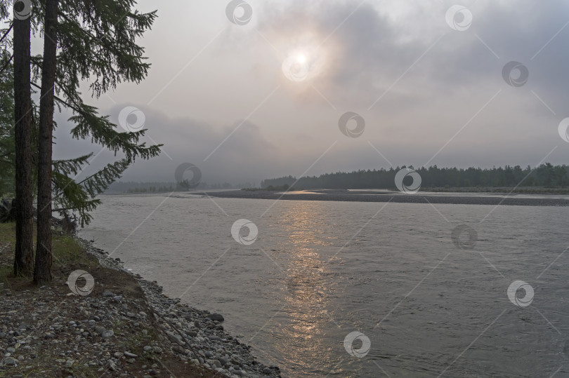 Скачать Небо в дыму от лесных пожаров фотосток Ozero