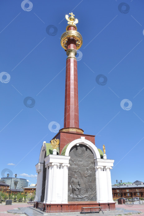 Скачать Памятник в честь основания города. Якутск. фотосток Ozero