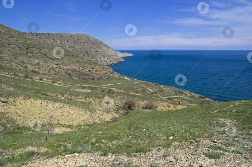 Скачать Маленькая пустынная бухта. Крым. фотосток Ozero