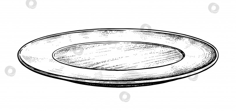 Скачать Векторная иллюстрация пустой тарелки фотосток Ozero