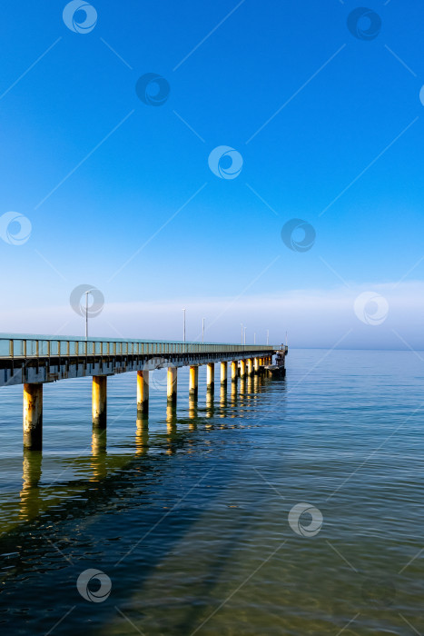 Скачать Зеленоградск, Россия. 08 марта 2025 года Пирс на Балтийском море. фотосток Ozero