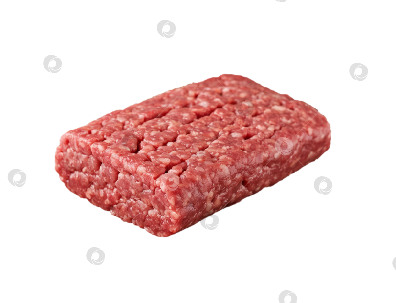 Скачать Мясной фарш на прозрачном изолированном фоне, сгенерированный искусственным интеллектом фотосток Ozero