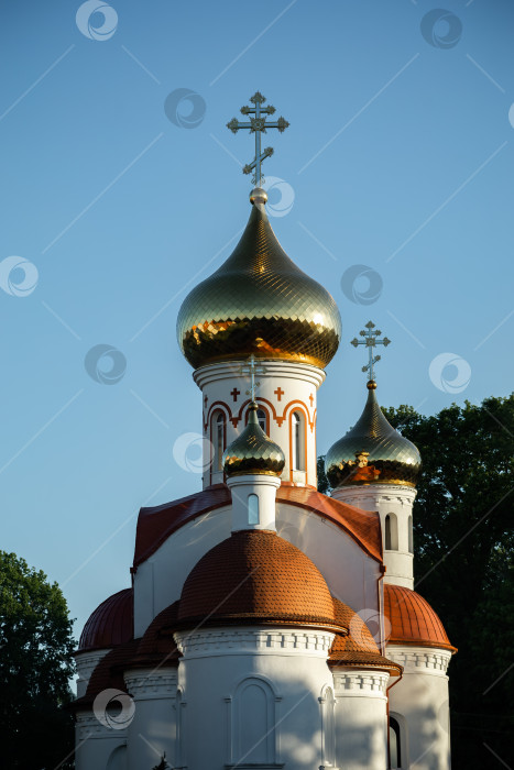 Скачать Гурьевск, Калининградская область, Россия 06 июня 2022 года Православный храм Вознесения Господня фотосток Ozero