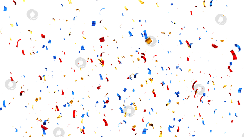 Скачать Разноцветные конфетти, изолированные на прозрачном фоне. png фотосток Ozero