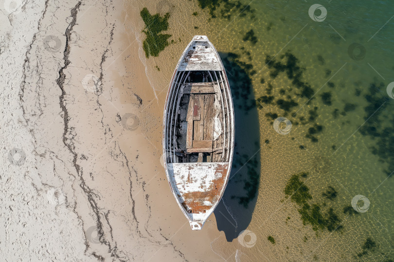 Скачать Заброшенная лодка фотосток Ozero