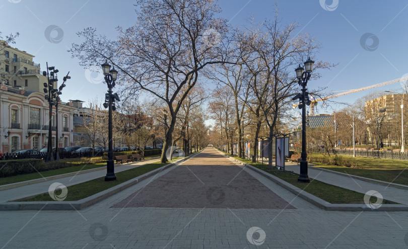 Скачать Тверской бульвар. Москва, Россия. фотосток Ozero