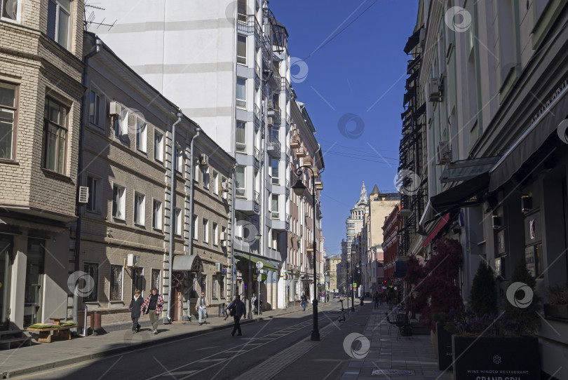 Скачать Улица Малая Бронная. Москва, Россия. фотосток Ozero