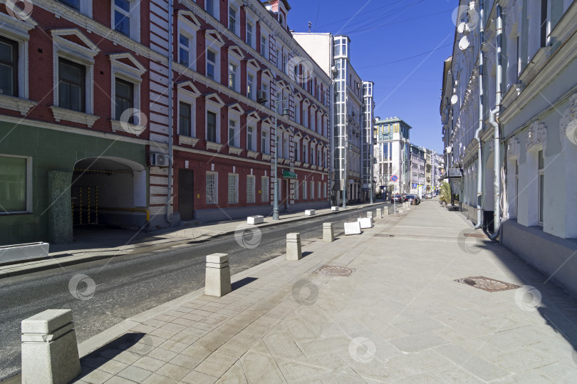 Скачать Большой Козихинский переулок, Москва, Россия. фотосток Ozero