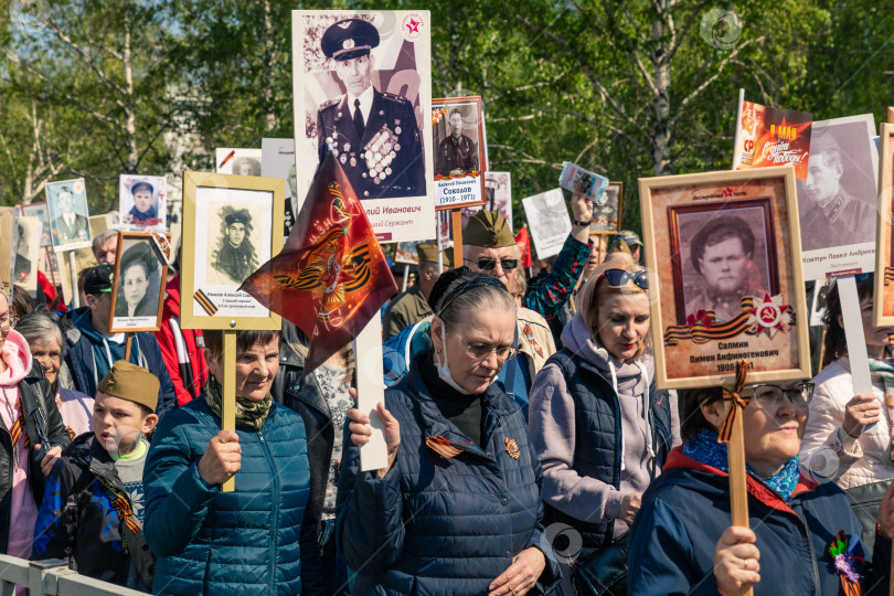 Скачать Шествие бессмертного полка. фотосток Ozero