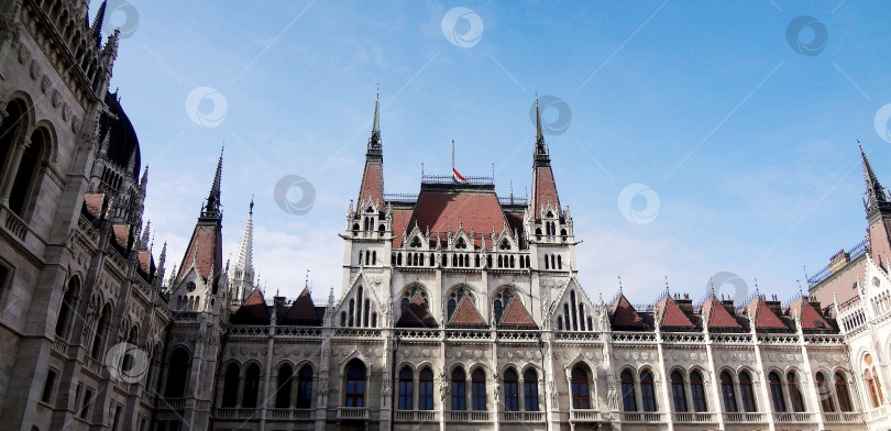 Скачать Архитектура, здание Парламента в Будапеште, Венгрия, Европа фотосток Ozero