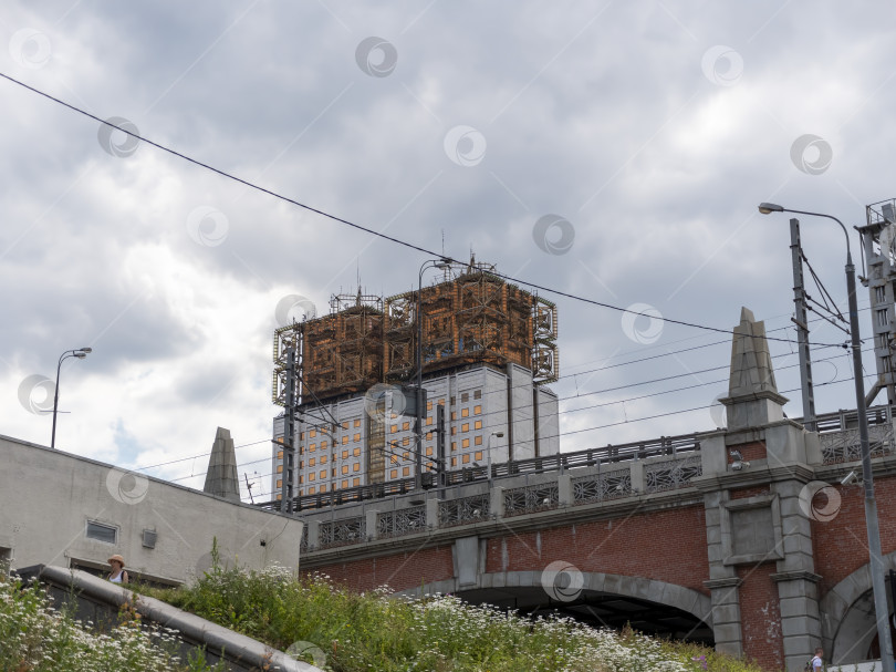 Скачать Москва, Россия -22 октября 2024 года, здание Президиума Российской академии наук фотосток Ozero