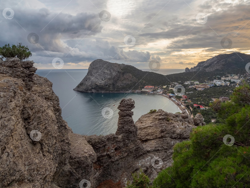 Скачать Гора Сокол в Крыму на закате. Крым. фотосток Ozero