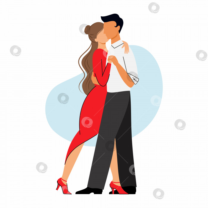 Скачать Международный день танго. Мужчина и женщина танцуют вместе. фотосток Ozero