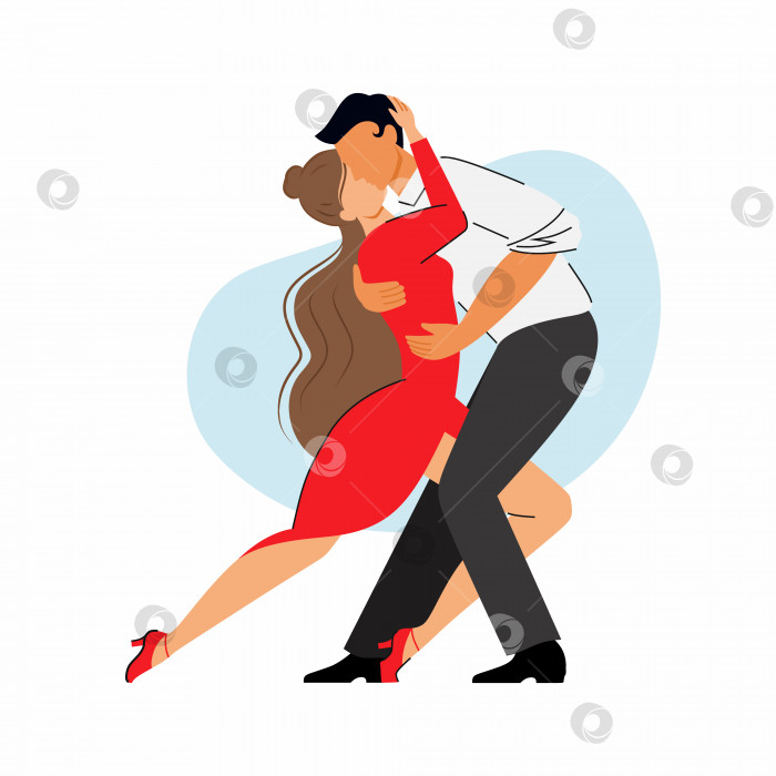 Скачать Международный день танго. Мужчина и женщина танцуют вместе. фотосток Ozero