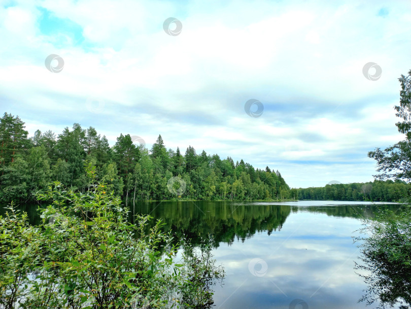 Скачать Природа, вид на озеро, Республика Карелия фотосток Ozero