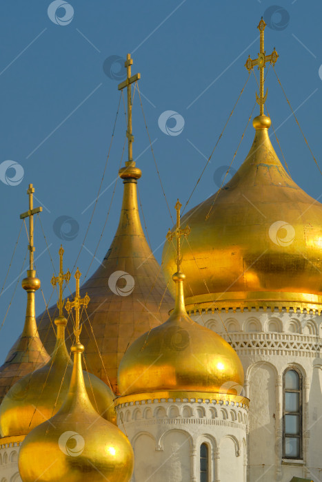 Скачать Москва. Купола соборов Московского Кремля. фотосток Ozero