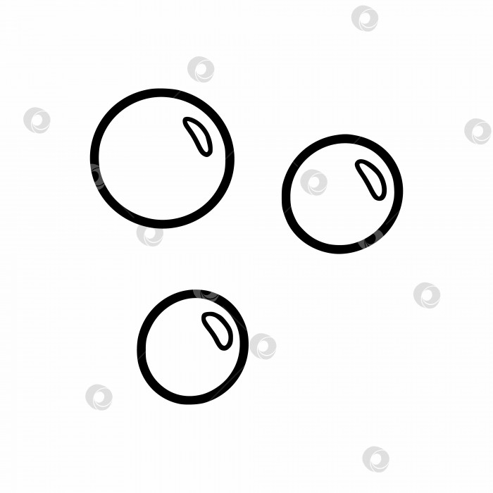 Скачать Мыльный пузырь. Векторная иллюстрация каракулей. фотосток Ozero