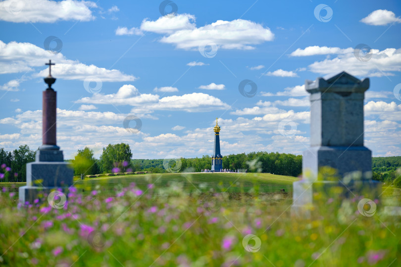 Скачать Бородино, Московская область. Бородинское поле и главный монумент Героям Бородинского сражения. фотосток Ozero