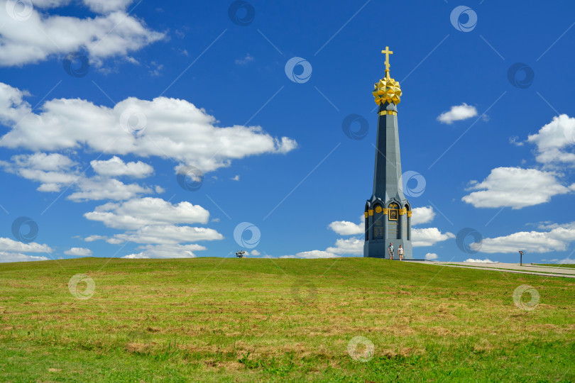 Скачать Бородино, Московская область. Бородинское поле и главный монумент Героям Бородинского сражения. фотосток Ozero