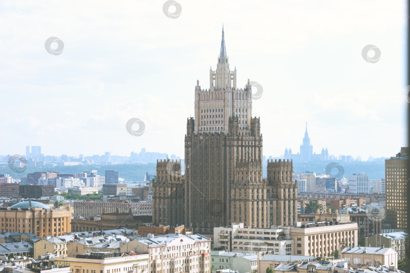 Скачать Вид на здание МИД России г. Москва фотосток Ozero