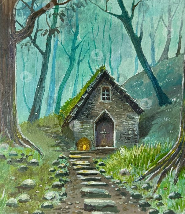 Скачать Домик в лесу фотосток Ozero