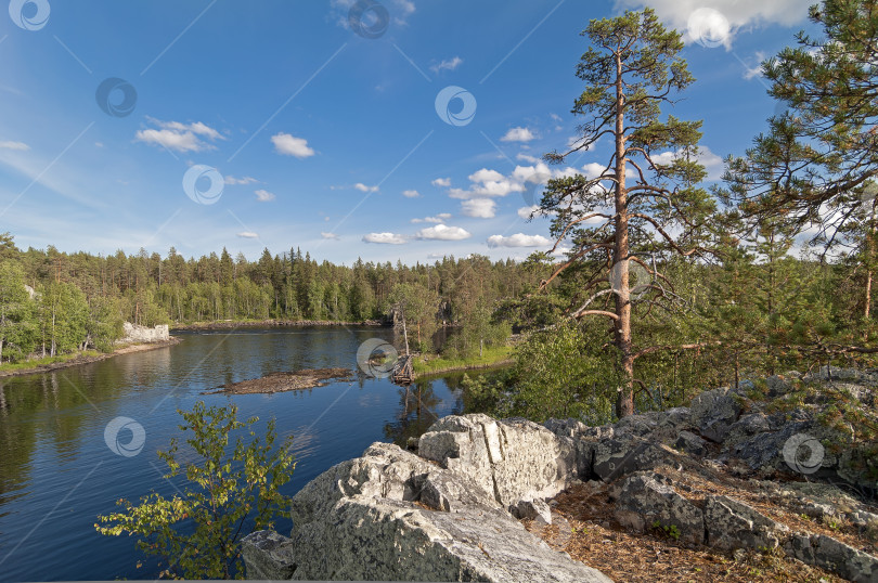Скачать Река Чирко-Кемь. Карелия, Россия. фотосток Ozero