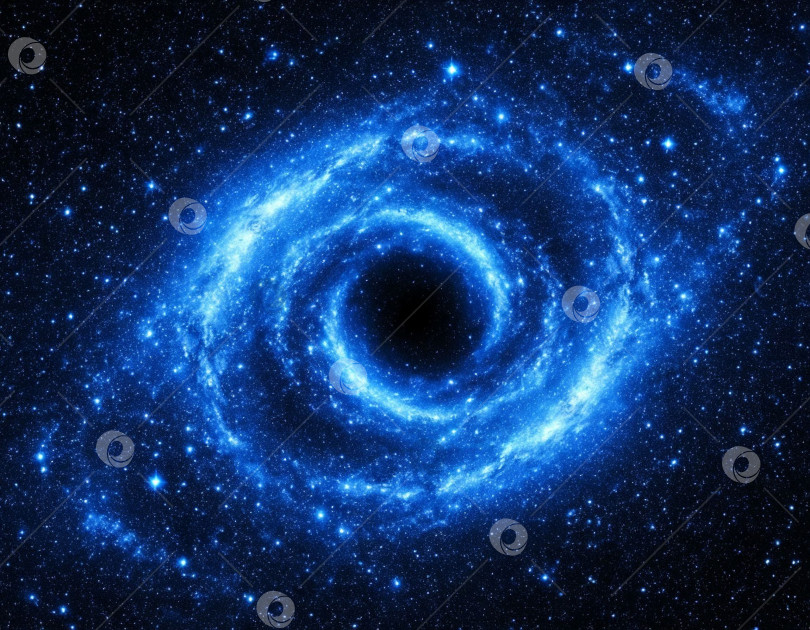 Скачать Космическая спираль галактики. Сгенерировано искусственным интеллектом. фотосток Ozero