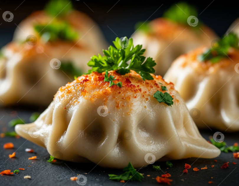 Скачать Манты с мясом. Создано искусственным интеллектом фотосток Ozero
