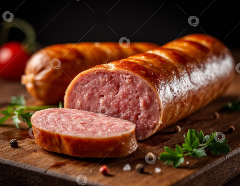 Скачать Немецкие сосиски bratwurst, созданные с помощью искусственного интеллекта фотосток Ozero