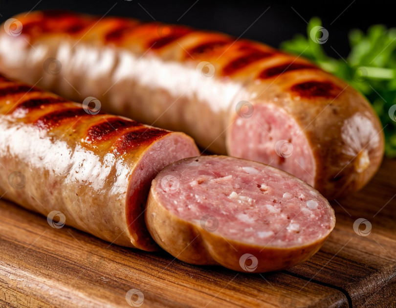 Скачать Немецкие сосиски bratwurst, созданные с помощью искусственного интеллекта фотосток Ozero
