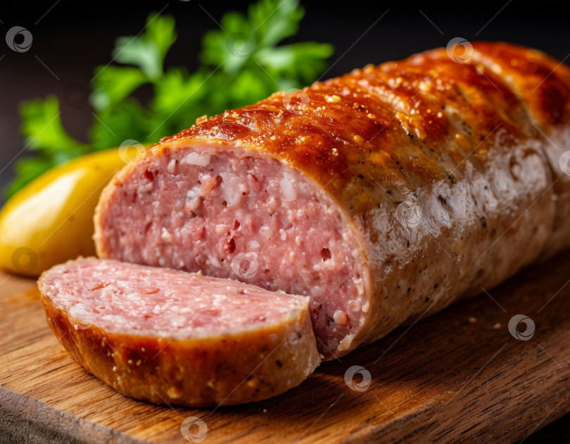 Скачать Немецкие сосиски bratwurst, созданные с помощью искусственного интеллекта фотосток Ozero